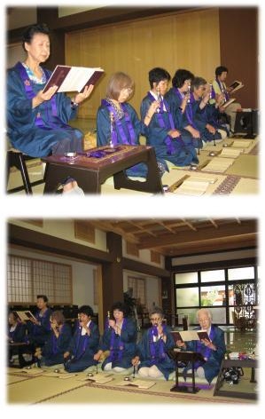 長光寺梅花講の様子